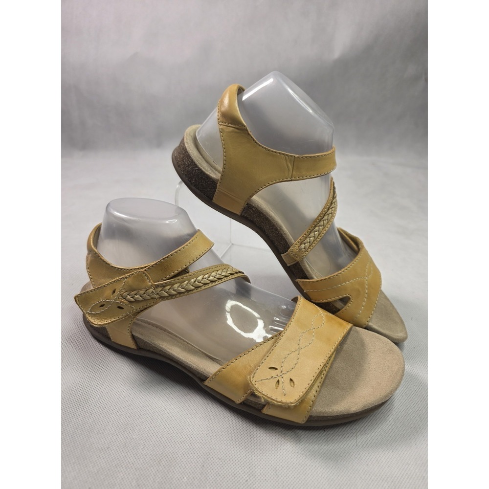 Earth Origins Womens Amber Yellow  BOSK Bria Sandals, 11 ADJUSTABLE